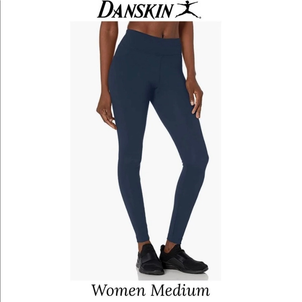 Danskin Women's Signature Wide Waist Yoga
 Ankle Legging